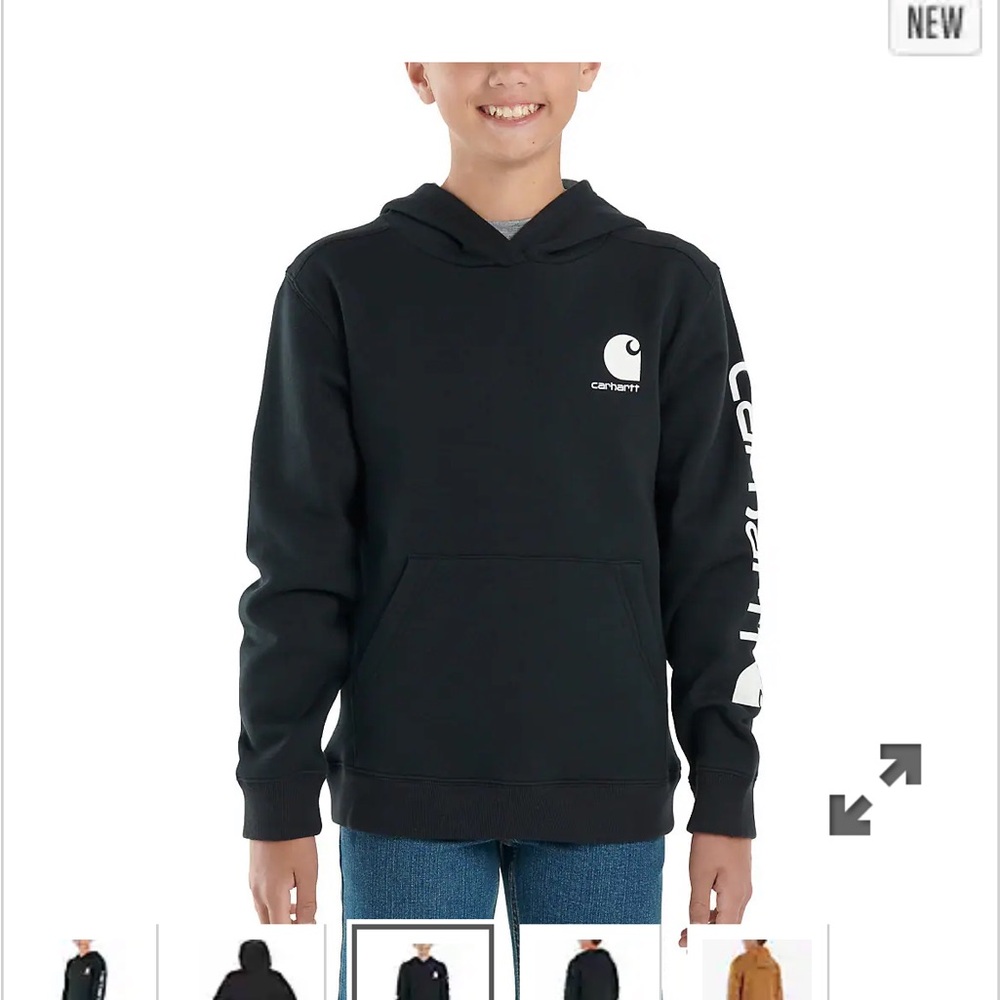 Carhartt Kids Black Hoodie NWT 4T